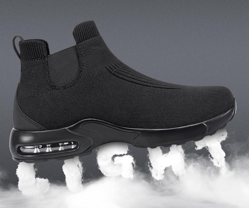 LARNMERN Steel Toe Shoes for Men Women Water Resistant Work Boots Non Slip Safety Sneakers Slip On Industrial Air Cushion Chelsea Boots - Image 5